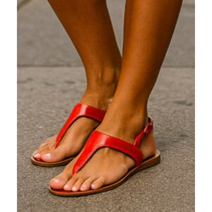XAppeal Thong Sandals Flat Summer Red Vaca Resort City Beach Boho Lightweight 9